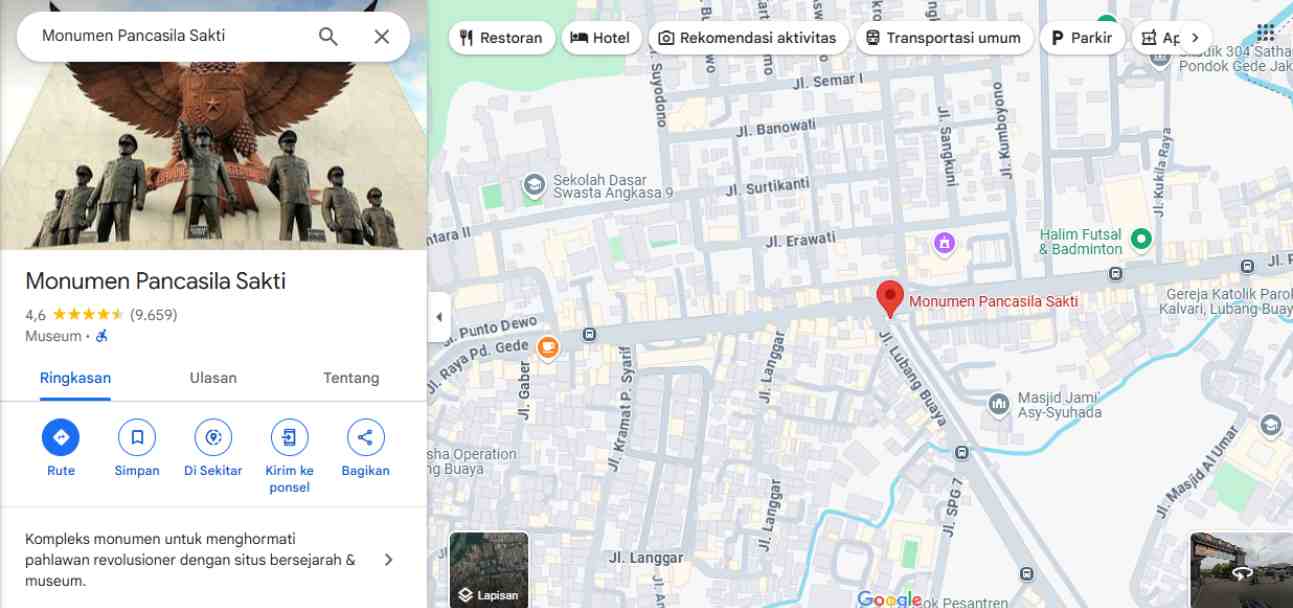 Destinasi wisata jakarta timur